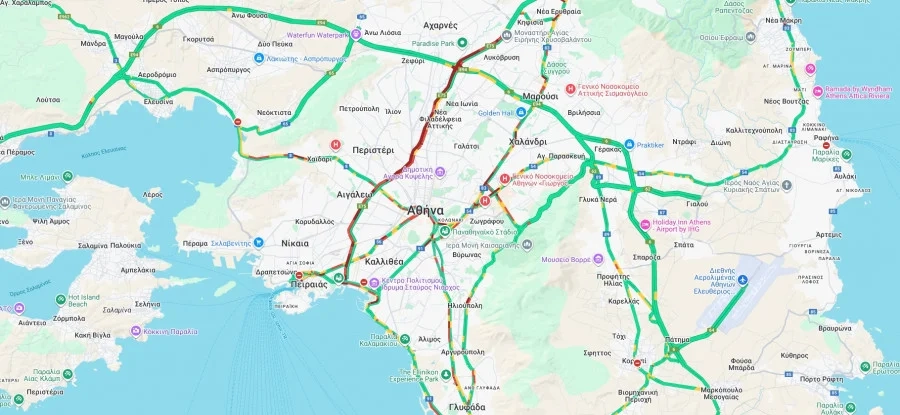 Κίνηση τώρα: Κυκλοφοριακό χάος σε Κηφισό και Κηφισίας – Πού αλλού έχει μποτιλιάρισμα Κίνηση τώρα: Κυκλοφοριακό χάος σε Κηφισό και Κηφισίας – Πού αλλού έχει μποτιλιάρισμα