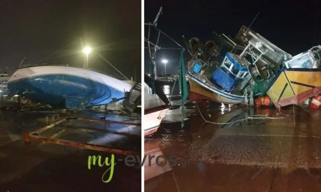 Ανεμοστρόβιλος «σάρωσε» το Μεσολόγγι: Καταστροφές σε δρόμους και καταστήματα - Βίντεο, φωτογραφίες Αλεξανδρούπολη: Καταστροφές από τον «τυφώνα» με ανέμους 150 χιλιομέτρων - Βίντεο, φωτογραφίες