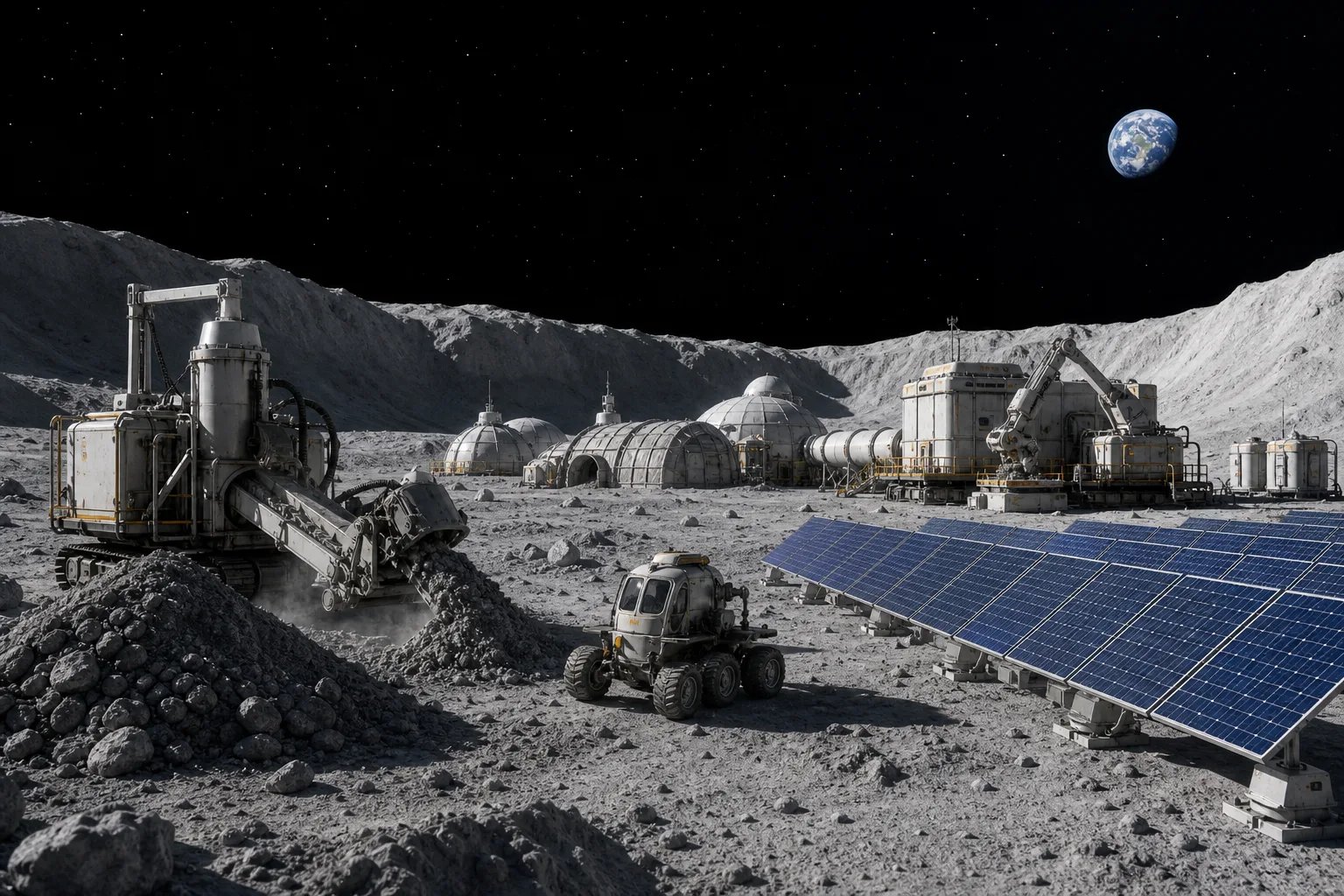 Η NASA ζητά προτάσεις για τεχνολογίες σε σεληνιακή βάση Συμβολική εικονογράφηση για το άρθρο: Η NASA ζητά προτάσεις για τεχνολογίες σε σεληνιακή βάση
