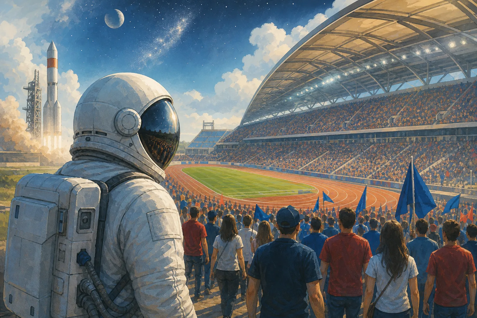 Η NASA στέλνει την Christina Koch στο Φιλαδέλφεια για αγώνα NFL Συμβολική εικονογράφηση για το άρθρο: Η NASA στέλνει την Christina Koch στο Φιλαδέλφεια για αγώνα NFL